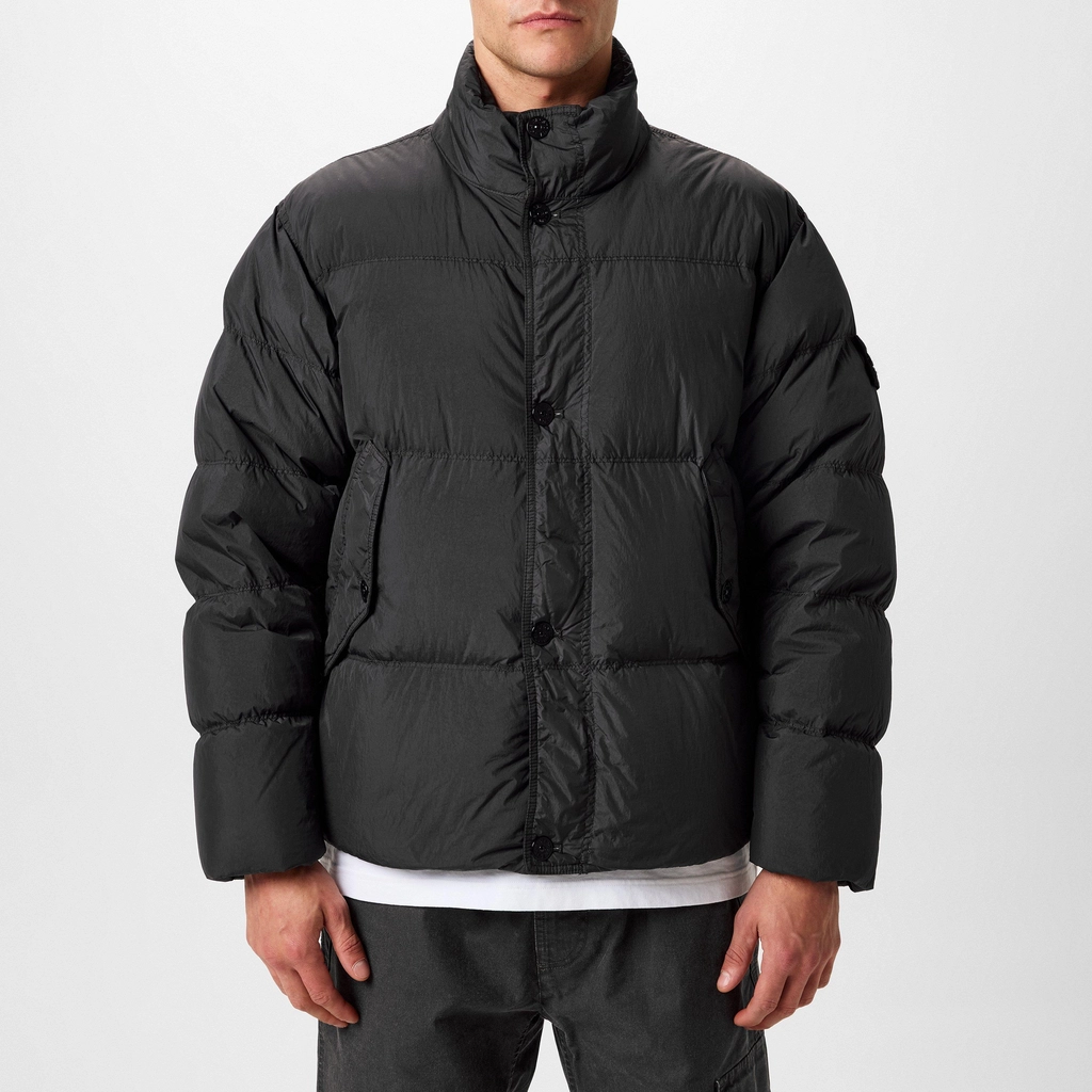 Stone Island Badge Down Jacket - Piombo V0062
